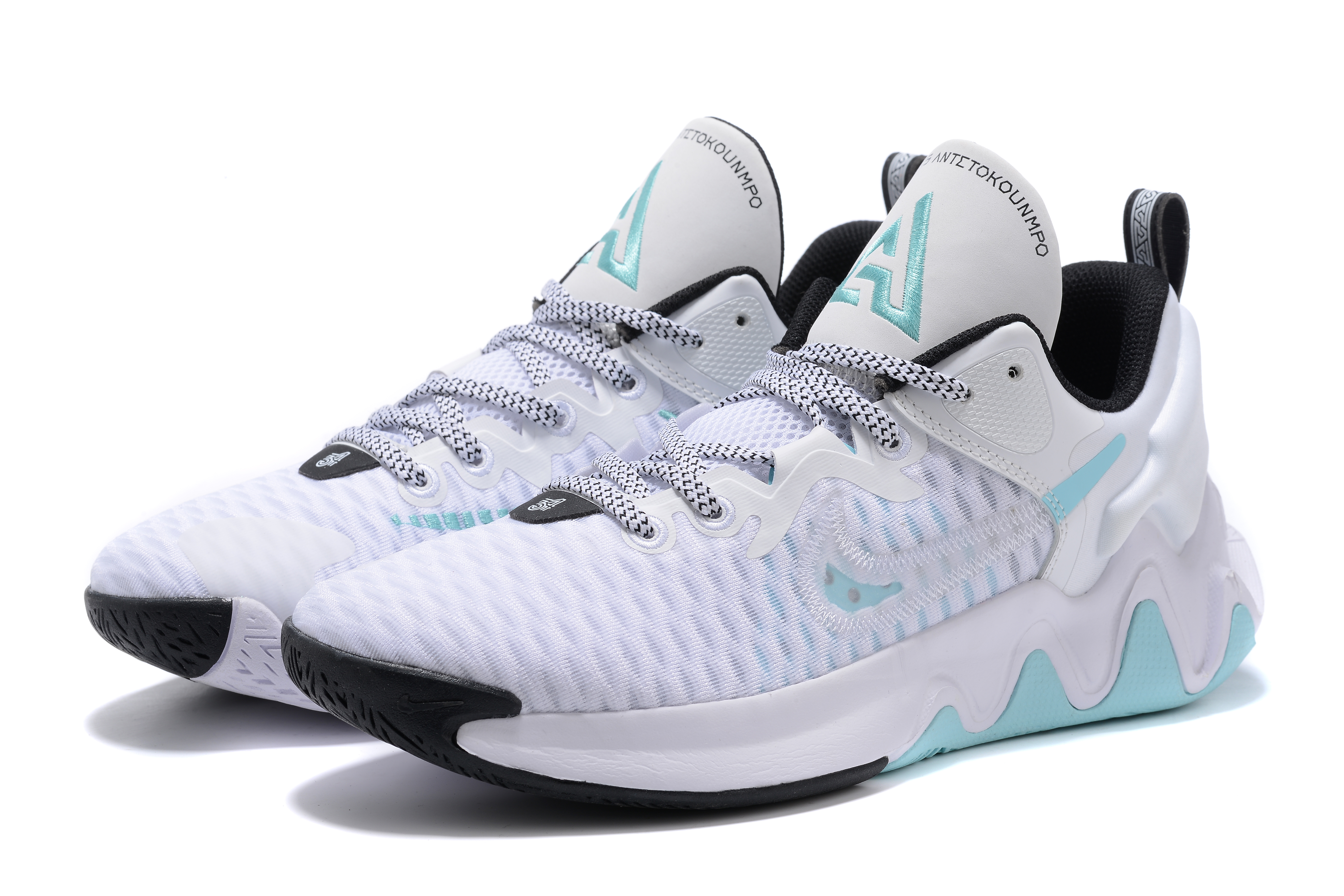 2022 Nike Giannis Immortality 1 White Jade Blue Black Shoes 2022 Nike Giannis Immortality 1 White Jade Blue Black Shoes